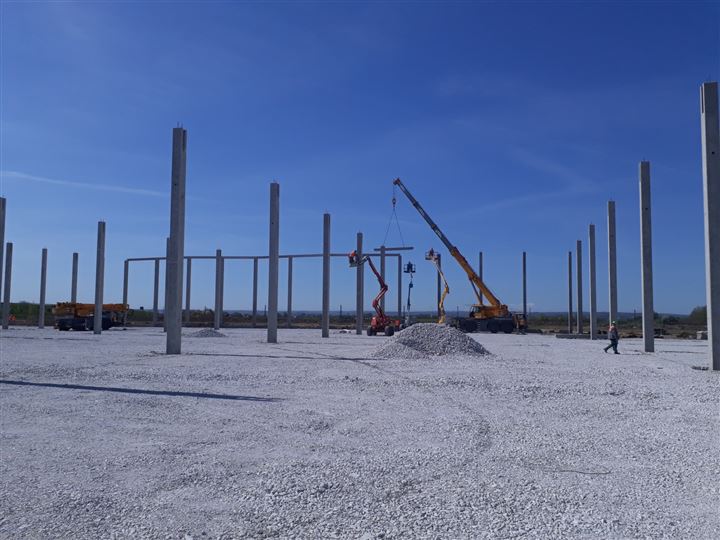 Ostrava Airport Multimodal Park – I. etapa – fotografie ze stavby, 05/2018, foto 1