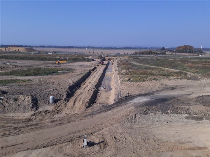 Ostrava Airport Multimodal Park – I. etapa – fotografie ze stavby, 09/2018, foto 2