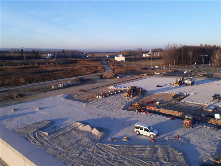 Ostrava Airport Multimodal Park – I. etapa – fotografie ze stavby, 11/2018, foto 1
